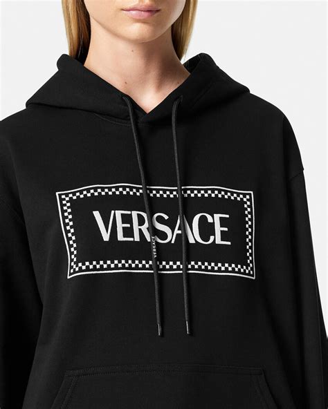 women versace hoodie|Versace jeans sweatshirt.